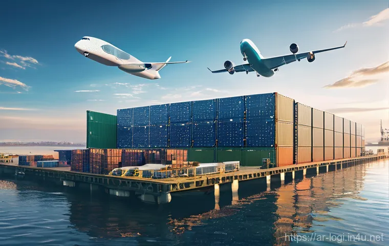 물류정보관리사 실무에서 요구되는 역량 - **Prompt:** A clean, brightly lit, futuristic warehouse interior showcasing advanced AI and automati...