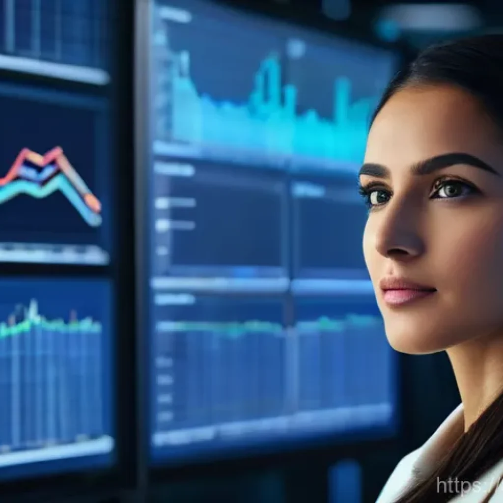 물류정보관리사 자격증으로 진출할 수 있는 직무 - A sophisticated, futuristic logistics control center. A brilliant Arab logistics expert, wearing a s...