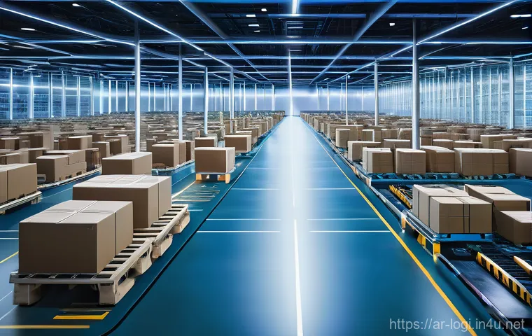 물류정보관리사 직업 전망과 트렌드 - **Prompt:** A dynamic, split-screen image showcasing the evolution of a Logistics Information Manage...