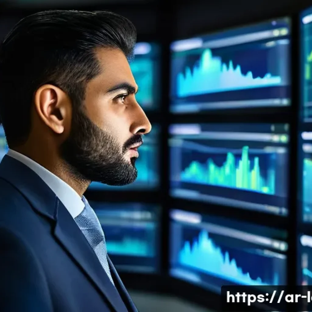 물류정보관리사 자격증으로 성공하는 방법 - Prompt 1:** A professional, focused Arab male Logistics Information Manager in his late 30s, dressed...